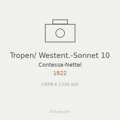 Tropen/ Westent.-Sonnet 10