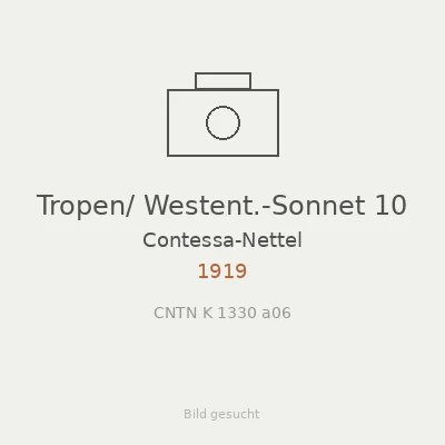 Tropen/ Westent.-Sonnet 10