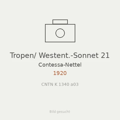 Tropen/ Westent.-Sonnet 21