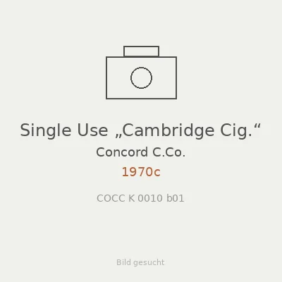 Single Use „Cambridge Cig.“