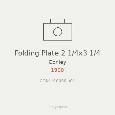 Folding Plate 2 1/4x3 1/4