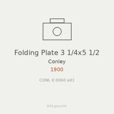 Folding Plate 3 1/4x5 1/2