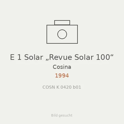 E 1 Solar „Revue Solar 100“