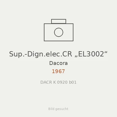 Sup.-Dign.elec.CR „EL3002“