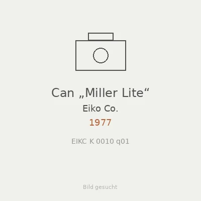 Can „Miller Lite“