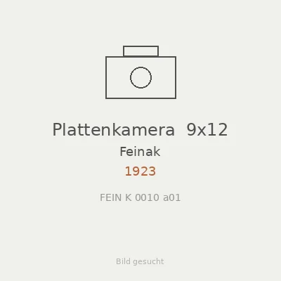 Plattenkamera  9x12