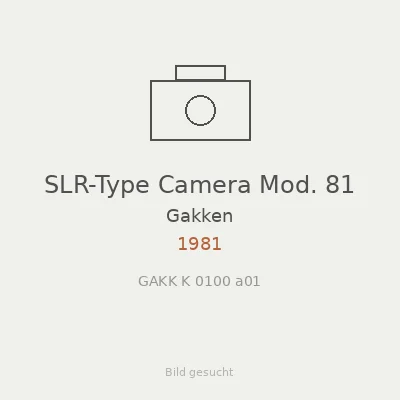 SLR-Type Camera Mod. 81