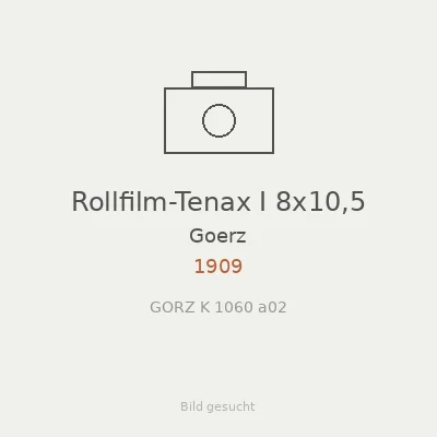 Rollfilm-Tenax I 8x10,5