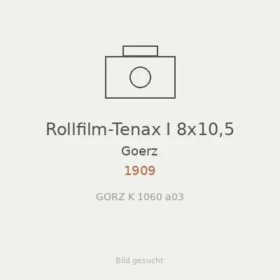 Rollfilm-Tenax I 8x10,5
