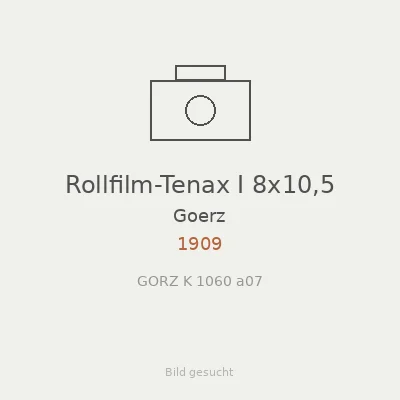 Rollfilm-Tenax I 8x10,5