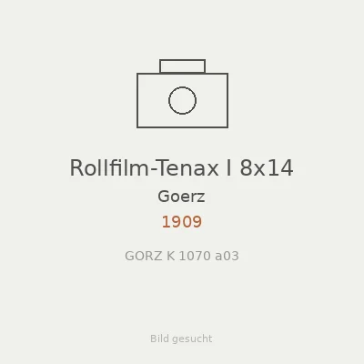 Rollfilm-Tenax I 8x14