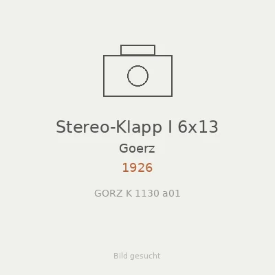 Stereo-Klapp I 6x13