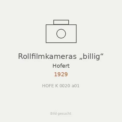 Rollfilmkameras „billig“