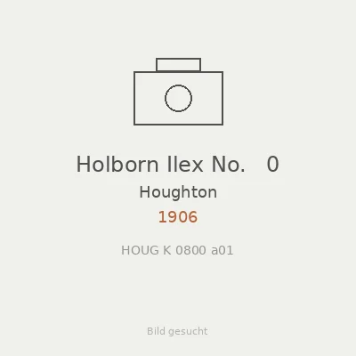Holborn Ilex No.   0