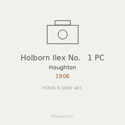 Holborn Ilex No.   1 PC