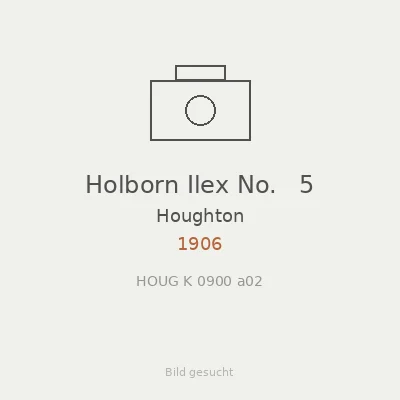 Holborn Ilex No.   5