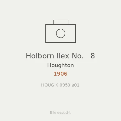 Holborn Ilex No.   8