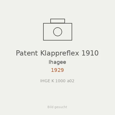 Patent Klappreflex 1910