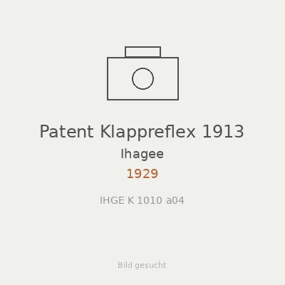 Patent Klappreflex 1913