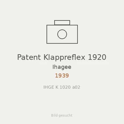 Patent Klappreflex 1920