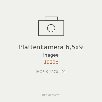 Plattenkamera 6,5x9