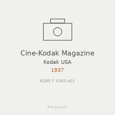 Cine-Kodak Magazine