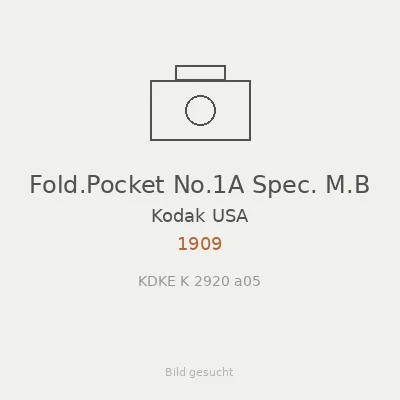 Fold.Pocket No.1A Spec. M.B