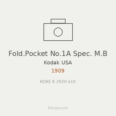 Fold.Pocket No.1A Spec. M.B