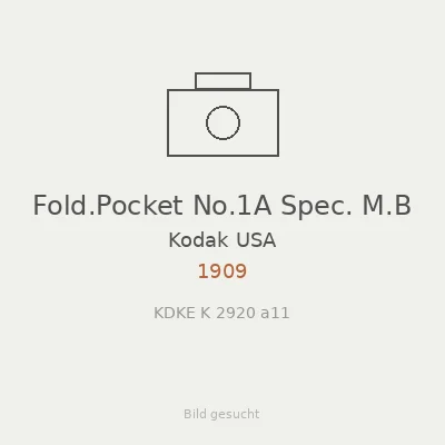 Fold.Pocket No.1A Spec. M.B