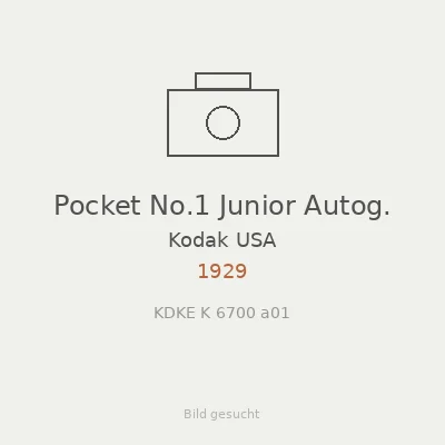 Pocket No.1 Junior Autog.