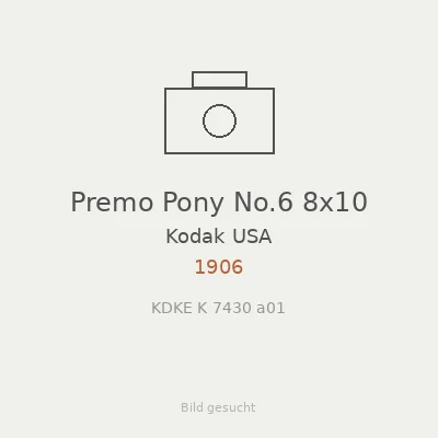 Premo Pony No.6 8x10