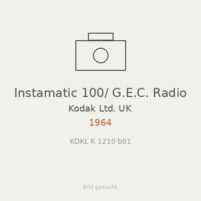 Instamatic 100/ G.E.C. Radio