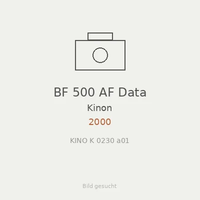 BF 500 AF Data