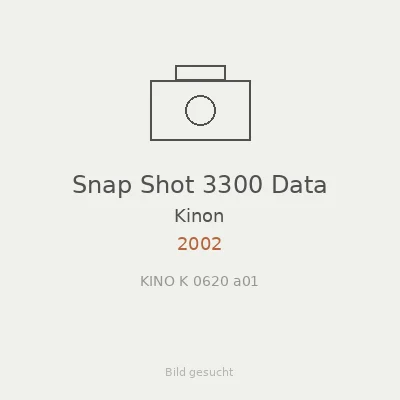 Snap Shot 3300 Data