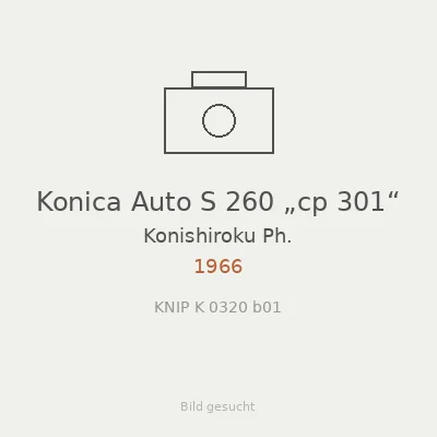 Konica Auto S 260 „cp 301“
