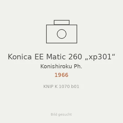 Konica EE Matic 260 „xp301“