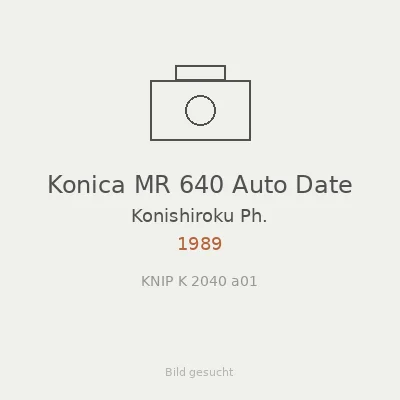 Konica MR 640 Auto Date