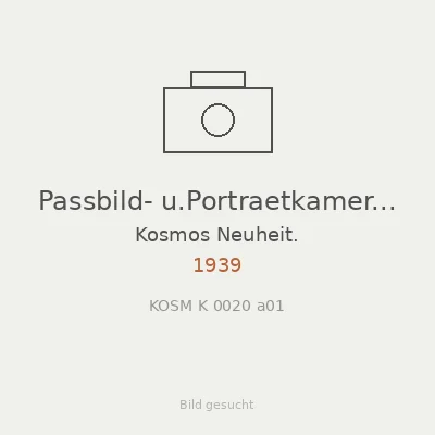 Passbild- u.Portraetkamera Sp.