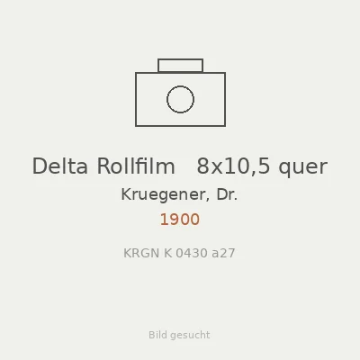 Delta Rollfilm   8x10,5 quer