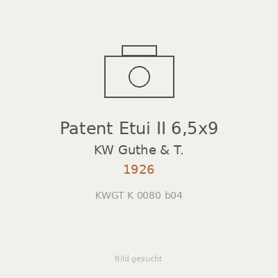 Patent Etui II 6,5x9