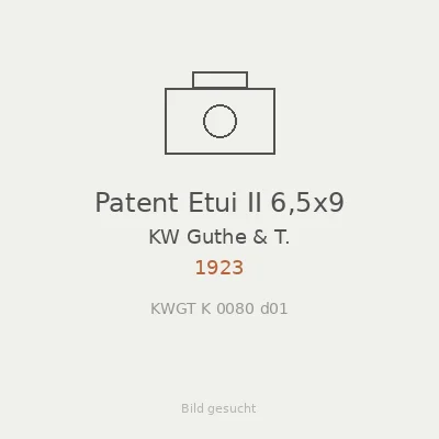 Patent Etui II 6,5x9