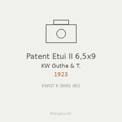 Patent Etui II 6,5x9