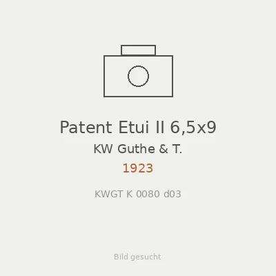 Patent Etui II 6,5x9