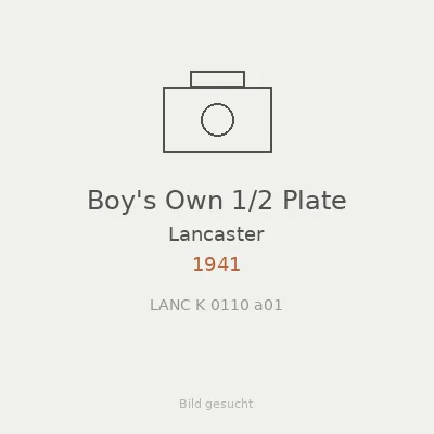 Boy's Own 1/2 Plate