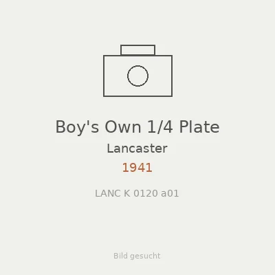 Boy's Own 1/4 Plate