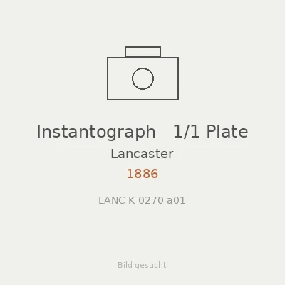 Instantograph   1/1 Plate
