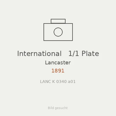 International   1/1 Plate