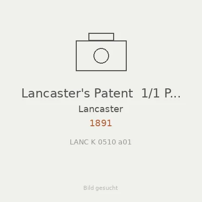 Lancaster's Patent  1/1 Plate