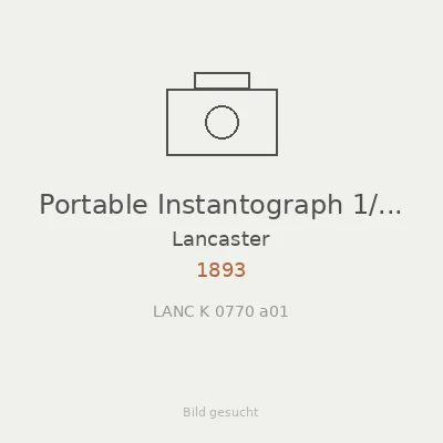 Portable Instantograph 1/1 Pl