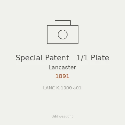 Special Patent   1/1 Plate